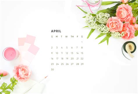 32 Desktop Wallpapers Calendar April 2017