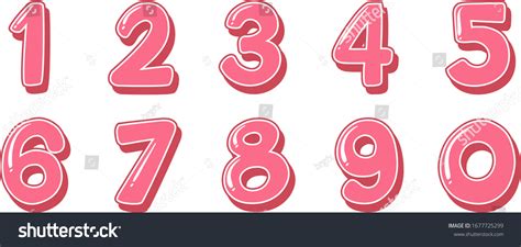 Font Design Numbers One Zero On Stock Vector Royalty Free 1677725299