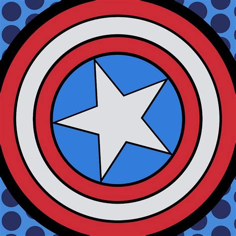 Pop Art Captain America Superhero Symbols Superhero Comic Comic