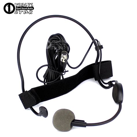 Mini Xlr 4 Pin Ta4f Headworn Headset Microphone Professional Vocal