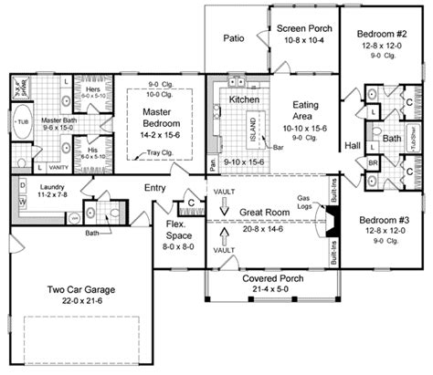 Ranch House Plan Chp 25983 At Ranch House Plans