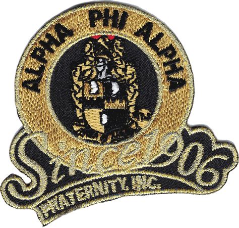 Alpha Phi Alpha Fraternity Inc Since 1906 Iron On Patch Black 275