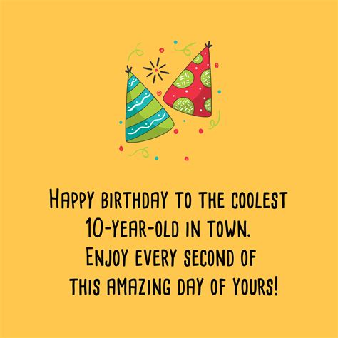 No more single digits in your life to celebrate with. Cute Birthday Messages for 10 years old - Top Happy ...