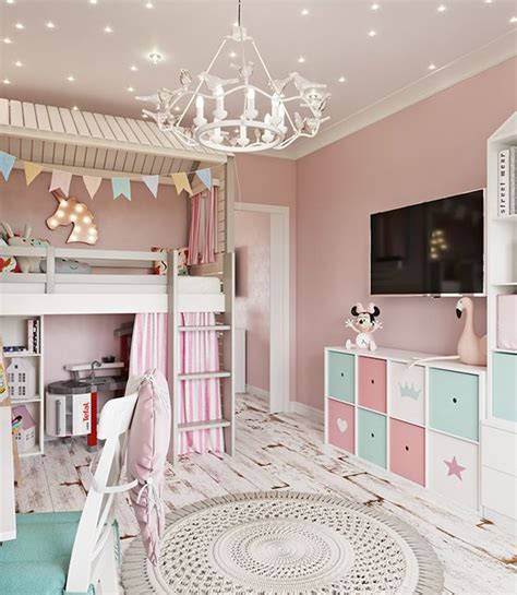 Room For A Little Princess On Behance Small Girls Bedrooms Small Room