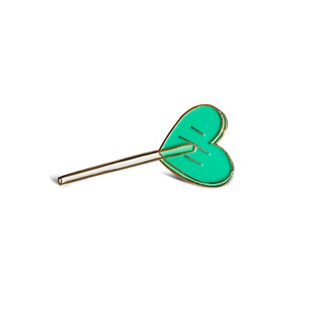 heart lolli pin mint tuesday bassen pin and patches lapel pins metal pins