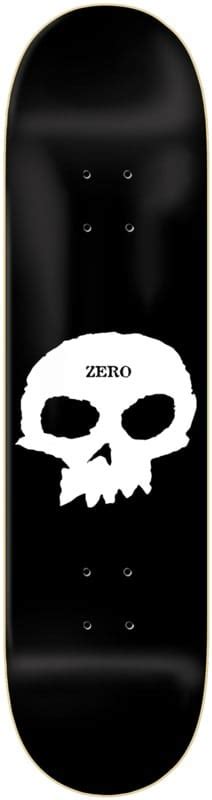 Zero Single Skull 80 Skateboard Deck Blackwhite Tactics