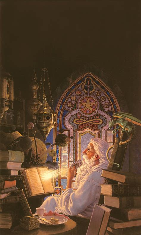 The Wizards Study Giclee In 2020 Fantasy Wizard Art Fantasy Artwork