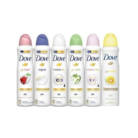 Dove Women Antiperspirant Deodorant Spray Mixed Scents Alcohol Free