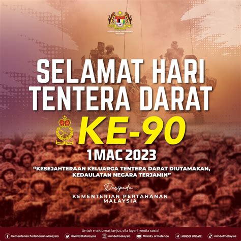 Mindef Malaysia On Twitter Selamat Hari Tentera Darat Ke 90