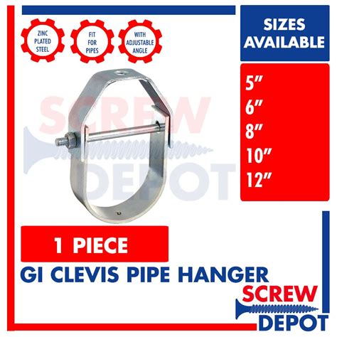 Clevis Hanger 5 6 8 10 12 Inches Gi Adjustable Pipe Hanger