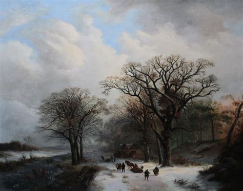 Unknown Dutch Winter Landscape 19th Century Dutch Art