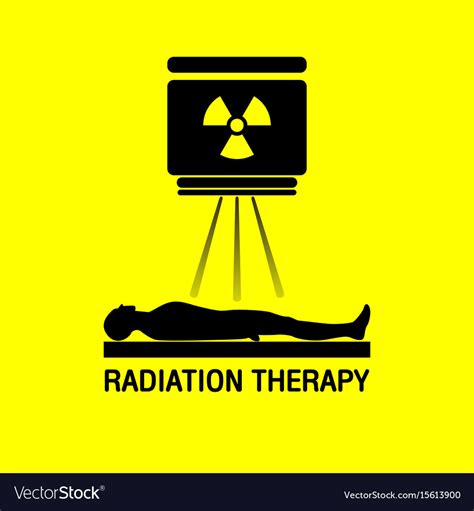 Radiation Therapy Medical Logo Icon Design Vector Image