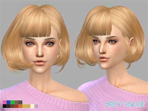 Sims 4 Short Hair With Bangs Cc Dani Sugandspice