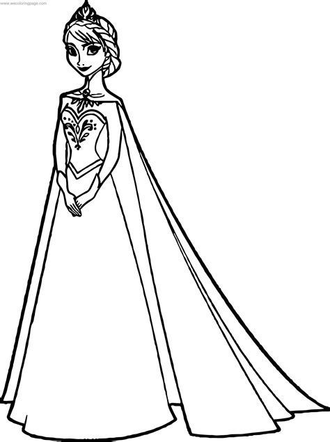 Coloring Pages How To Draw Elsa From Frozen Frozen Coloring Cartoon