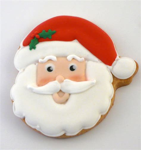 This year we are going to make him these super this is what you'll need for the christmas cake cookies: Father Christmas Face - Biscuit - Cake And Bake