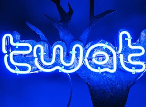 Twatter Kemp London Bespoke Neon Signs Prop Hire Large Format