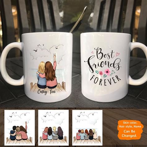 Frugal christmas gift ideas for your female friends. Personalized custom female best friend bestie sister ...