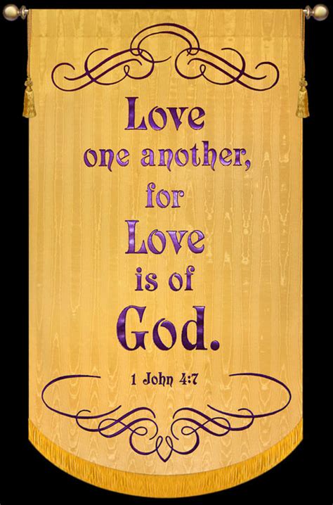 Love One Another For Love Is Of God 1john 47 Gold Bible Verse
