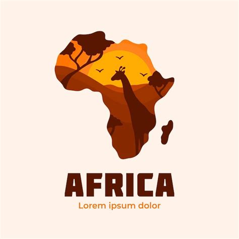 Free Vector Africa Map Logo Company Template