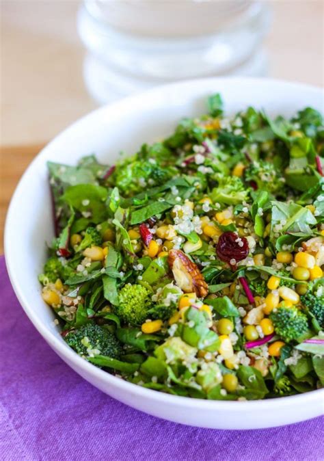 Summertime Quinoa And Greens Salad Clean Eating Recipes Clean
