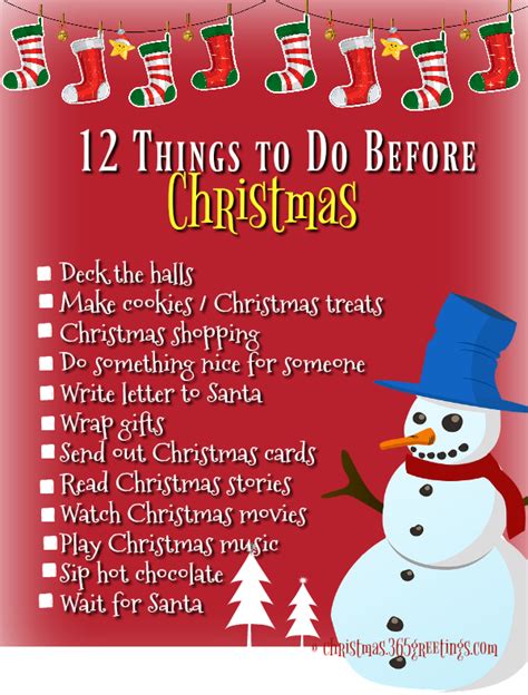 100 Things To Do Before Christmas