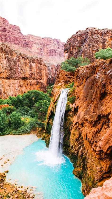 Pin By Mambow On Beautiful View Havasu Falls Beautiful Waterfalls