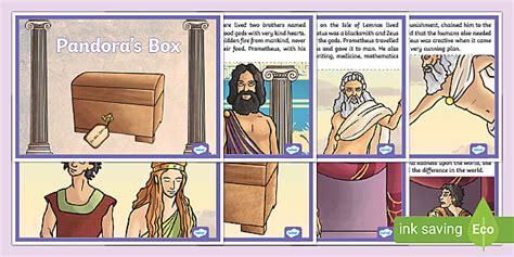 Pandoras Box Ancient Greek Myth Story Classroom Resource
