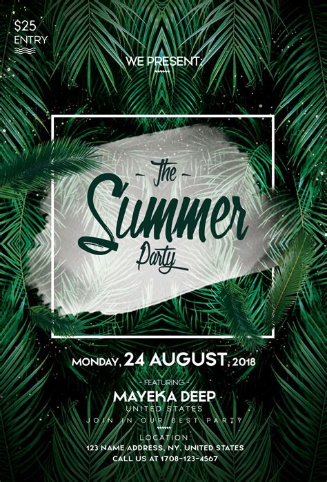 Check Out My Behance Project “the Summer Party Psd Flyer Poster