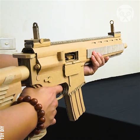 Making A Working Assault Rifle From Cardboard Cardboard Making A