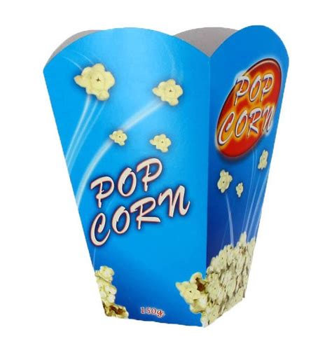 Paper Popcorn Box Large Size 150gr 87x13x203cm 25 Units