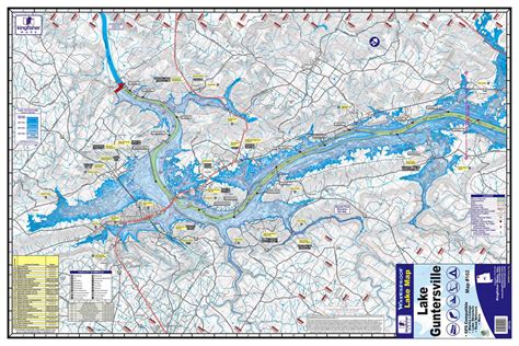 Kingfisher Lake Guntersville Al Waterproof Lake Map 102 Boaters Plus