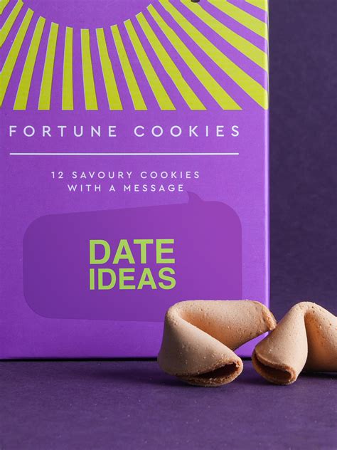 Date Ideas Fortune Cookies Box Of 12 Gleepops Fortune Cookies