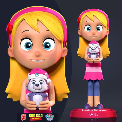 3d File Katie Paw Patrol Fanart 🐾・3d Printing Model To Download・cults