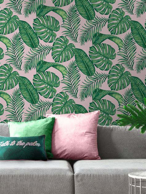 This Skinnydip Dominica Tropical Leaf Wallpaper Is A Perfect On Trend