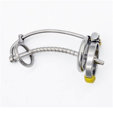 Stainless Steel Urethral Catheter Chastity Device Free Shipping Sq129 Smbsm