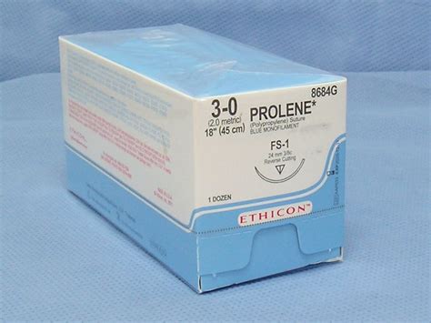Ethicon 8684g Prolene Suture 3 0 18 Fs 1 Reverse Cutting Da Medical