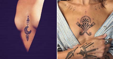 50 best chest tattoos for women the trend spotter. The Hottest Chest Tattoo Ideas Every Woman Should See ...