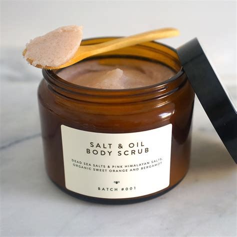 Salt & Oil Body Scrub with Organic Sweet Orange and Bergamot 600g