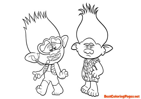 trolls coloring pages free printable coloring pages