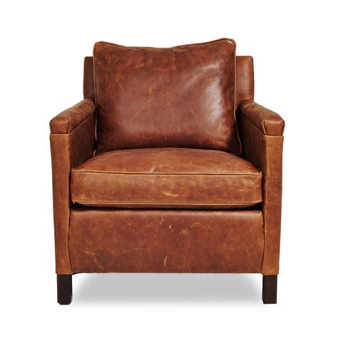 Yaheetech faux leather leisure chair accent chair armchair upholstered biscuit tufted wingback chair with tapered legs for living room home office study vanity bedroom brown. Irving Place Heston Leather Chair | Brown leather chairs ...