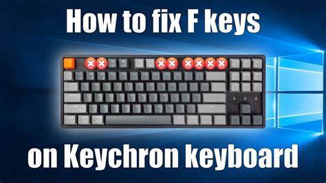 How To Fix Keychron Keyboard With F Keys Not Working On Windows Youtube
