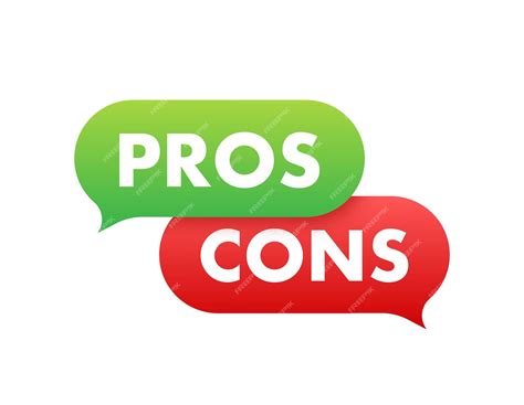 Premium Vector Pros Cons In Flat Style Flat Icon Check Mark Icon