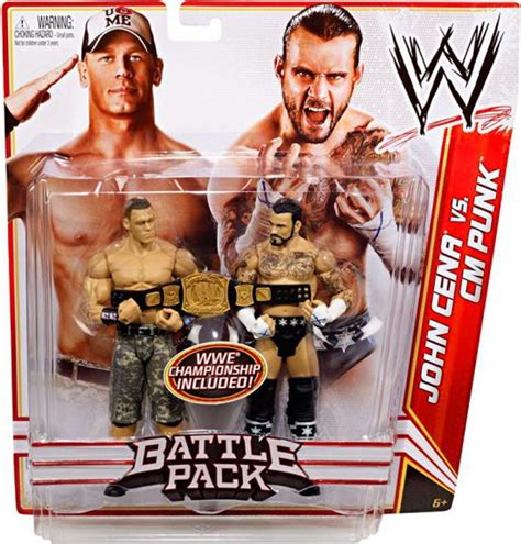 Wwe Wrestling Battle Pack Series 17 John Cena Vs Cm Punk Action Figure