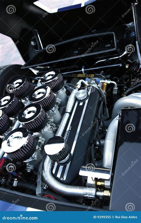 Sports Car Engine Stock Image Image Of Filter Hose Mechanic 9299355