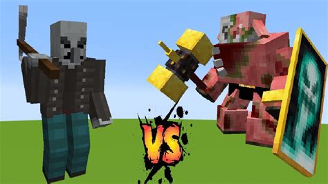 Mutant Zombified Piglin Vs Butcher Minecraft Mob Battle 1192 Youtube