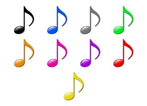 Colorful Musical Notes Png Clipart Panda Free Clipart