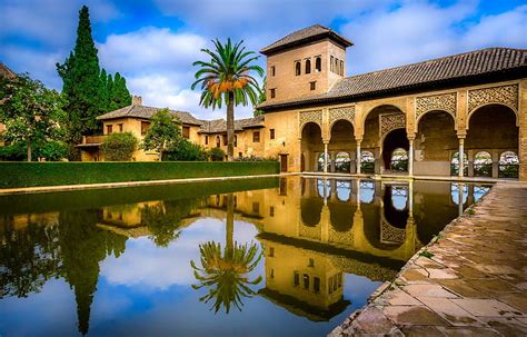 Hd Wallpaper Palacio Del Portico Part Alhambra Complex Granada