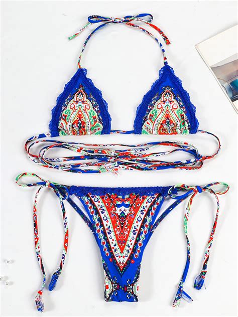 Купить Купальник Zrtak Sexy Swimwear Women 2023 Bikini String Swimming Suit For Women Bathing