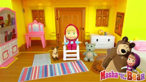 Masha And The Bear House Playset Toys Dolls House Unboxing Video Маша и Медведь Youtube
