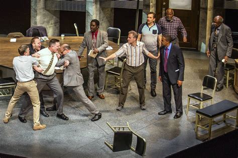 Review 12 Angry Men Cast In Black And White Misses The Gray La Times